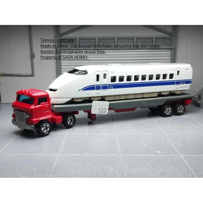 Long Shinkansen Trailer Hino Truck Red Ex Giftset Tomica Diecast Miniatur