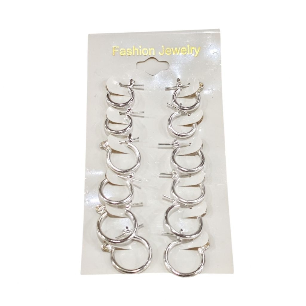 Set isi 6 Pasang Anting Gipsy Fashion Jewelry