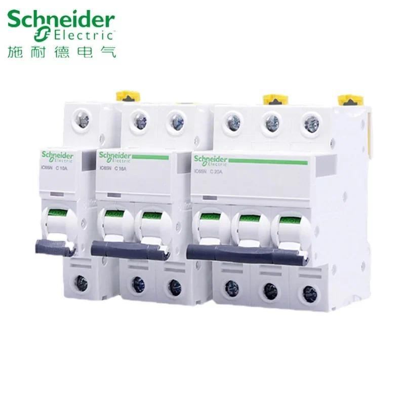 Schneider Electric IC65N Miniature Circuit Breaker Acti9 Series A9F18 IC65N Type C 1P 2P 3P 4P C10A 