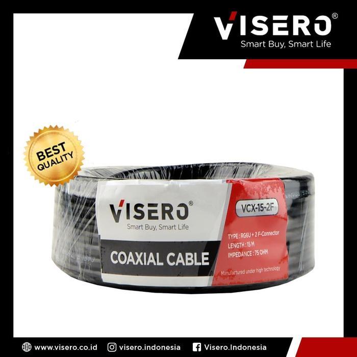Cae RG6/Kabel RG6/Kabel Parabola/Cae Parabola Coaxial 15M Visero