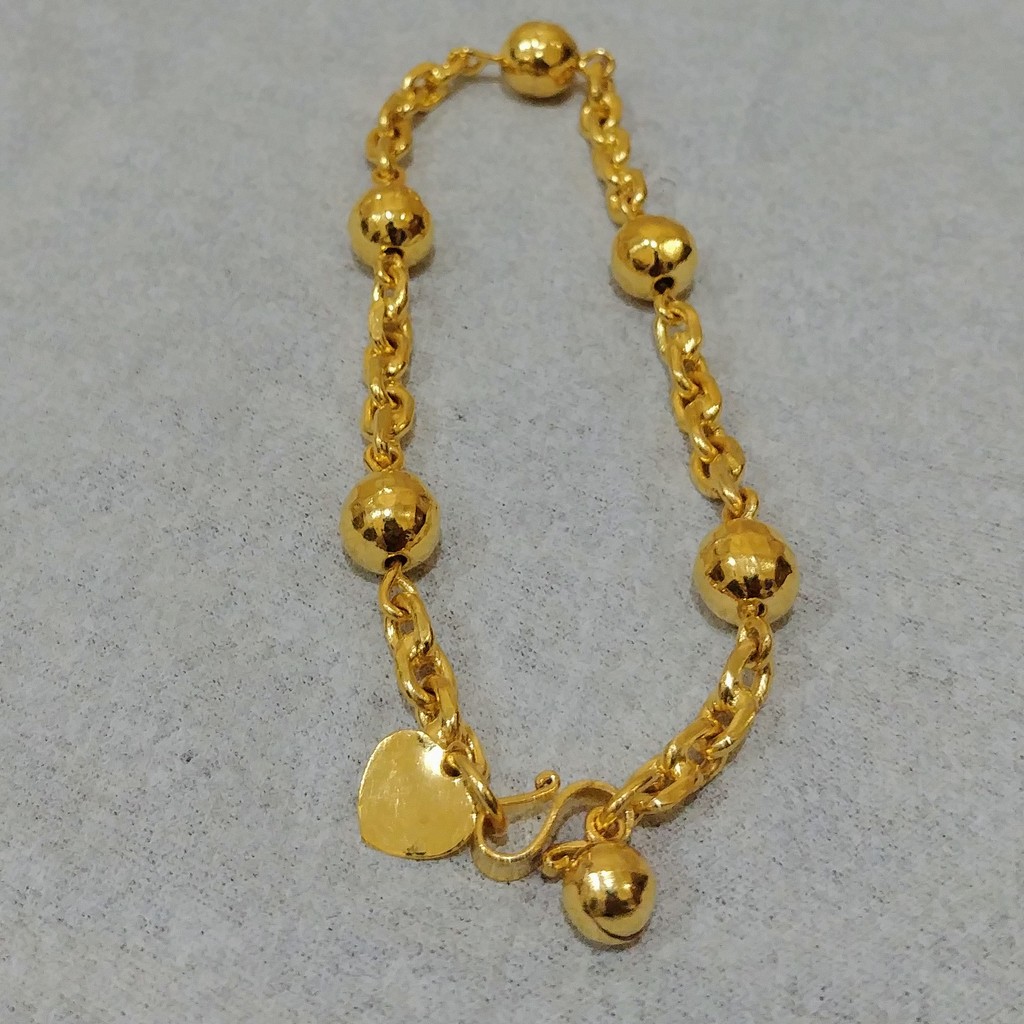 Gelang Bola Nori Lapis Emas 24k