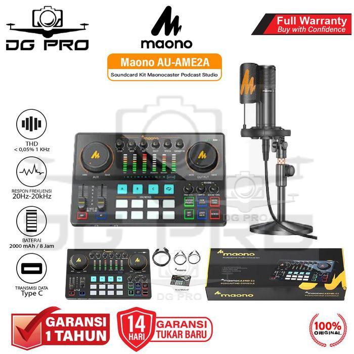 Maono AU-AME2A / MAONO AME2 Soundcard Kit Maonocaster Podcast Studio Original - AME2A