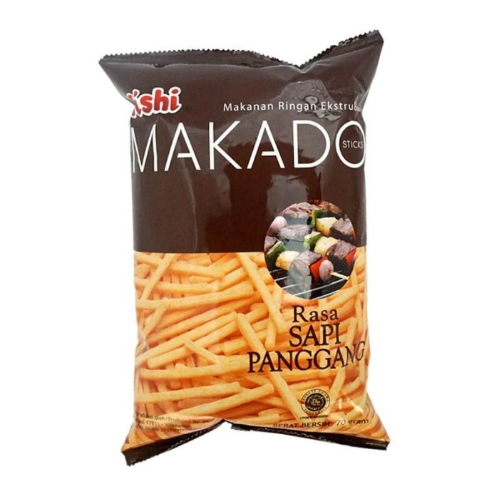 Oishi Makado Rasa Sapi Panggang 70Gr PAKET SEMBAKO MURAH JAJANAN ANAK HARGA GROSIR TERLENGKAP