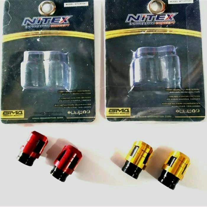 Tutup pentil motor Mobil Sepeda premium NITEX Nmax Universal motor - Silver