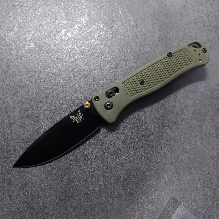 Folding Knife Benchmade 535 Bugout Pocket Knife EDC Bushcraft - Green - Black