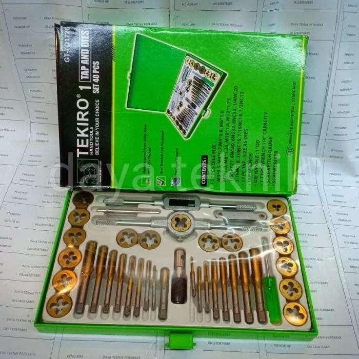SENAI & TAN SENAI SET TEKIRO 40PC - TAP END DIES TEKIRO 40PC - SENAI