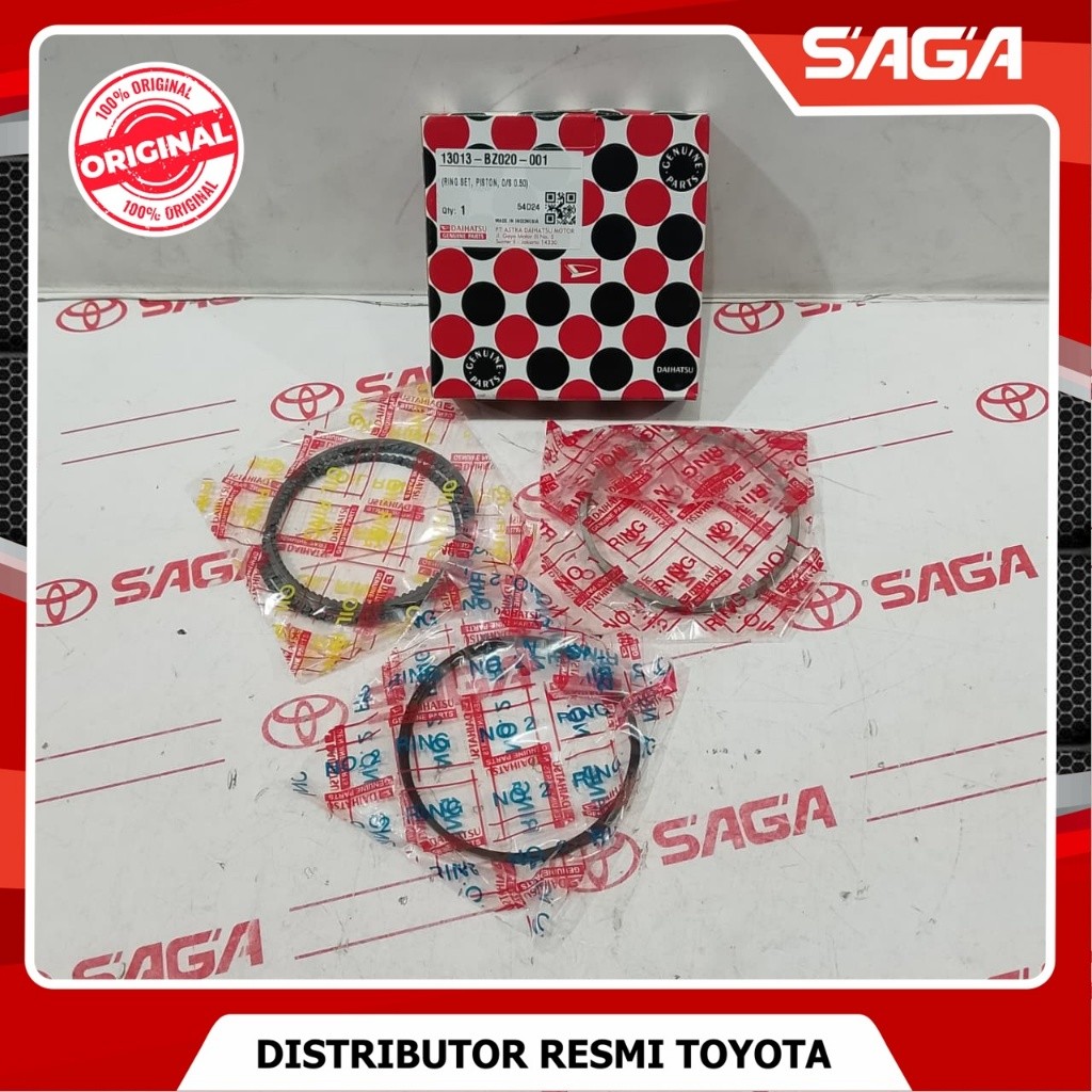 SAGA | Ring Seher / Ring Set Piston Avanza 1.5CC Rush | 13013-BZ020-001