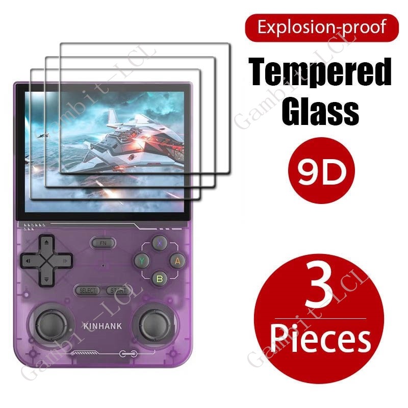 3PCS 9H HD Tempered Glass For K36 3.5"  Console Coopreme ON Kinhank KinhankK36 Games Screen Protecto
