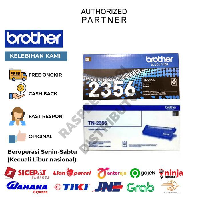 Toner cartridge Brother TN-2356 TN2356 TN 2356 original asli