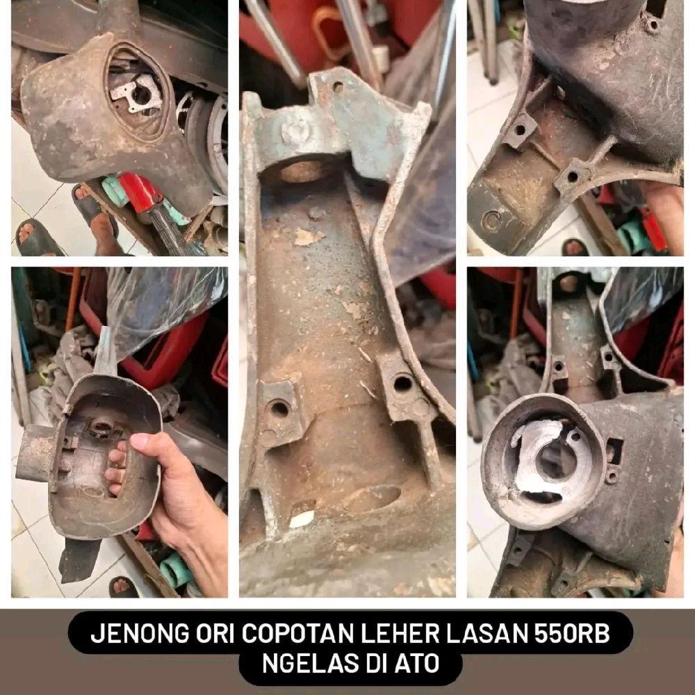 stang jenong chung vespa super sprint ori bekas minus leher lasan