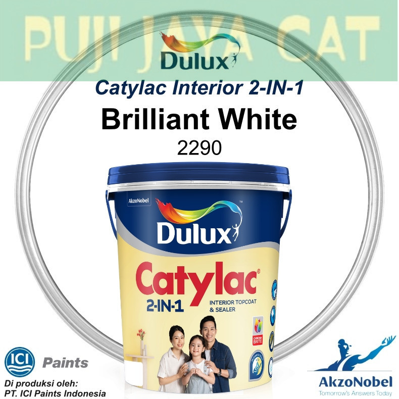 CAT DULUX CATYLAC 2in1 5 KG  BRILLIANT WHITE 2290