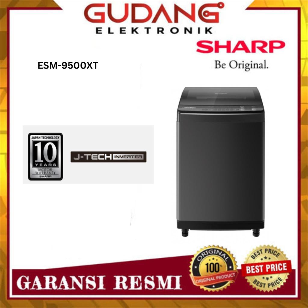 TOP LOADING SHARP ESM 9500 XT MESIN CUCI 1 TABUNG SHARP ESM 9500XT