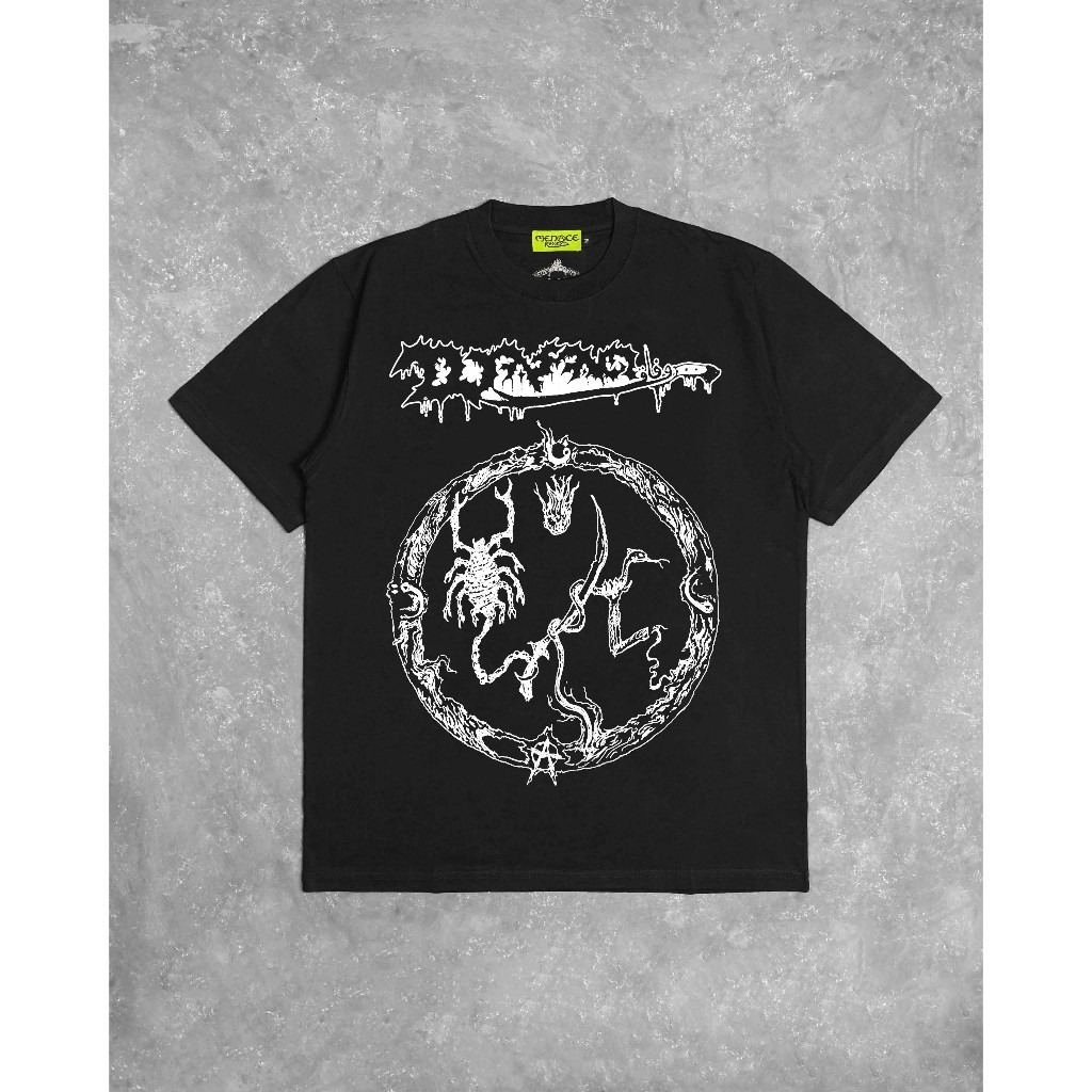 Wafaq - Menace Record | Tshirt (Black)