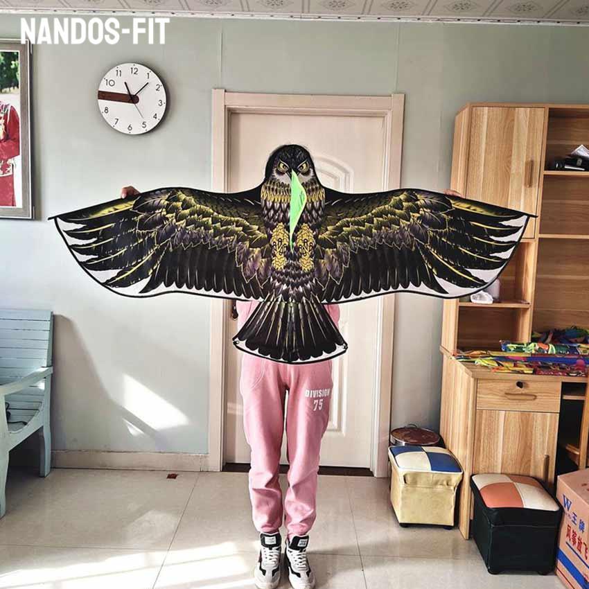 NANDOS-FIT Layangan Elang Jumbo 1.2M 1.7M / Eagle Kite Bahan Parasut Tahan Air / Layang Layang Bentu
