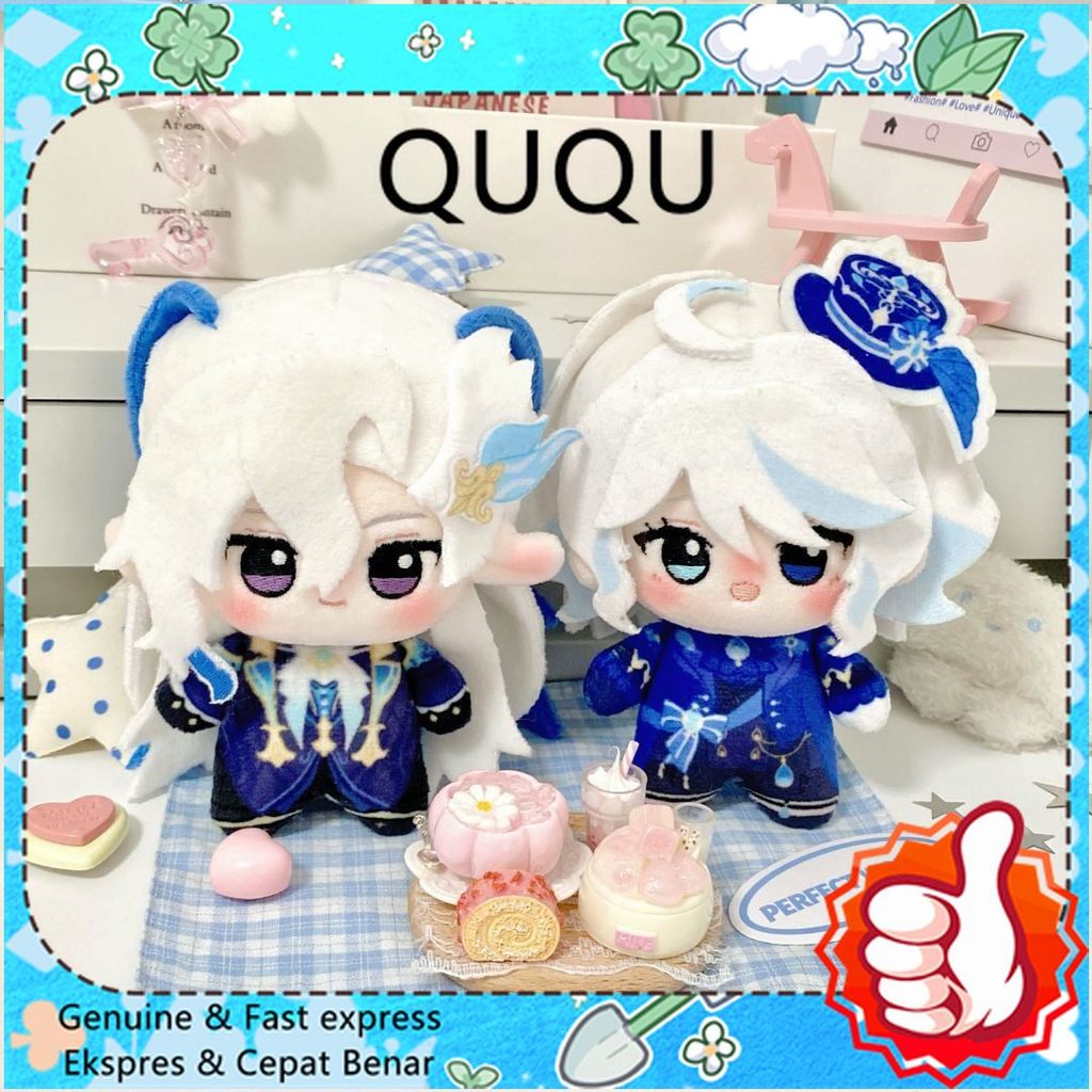 Genshin Impact 10cm Plush Keychain Anime Doll Zhongli Arataki Itto Nunu Keqing 2D Printed Plush Toy