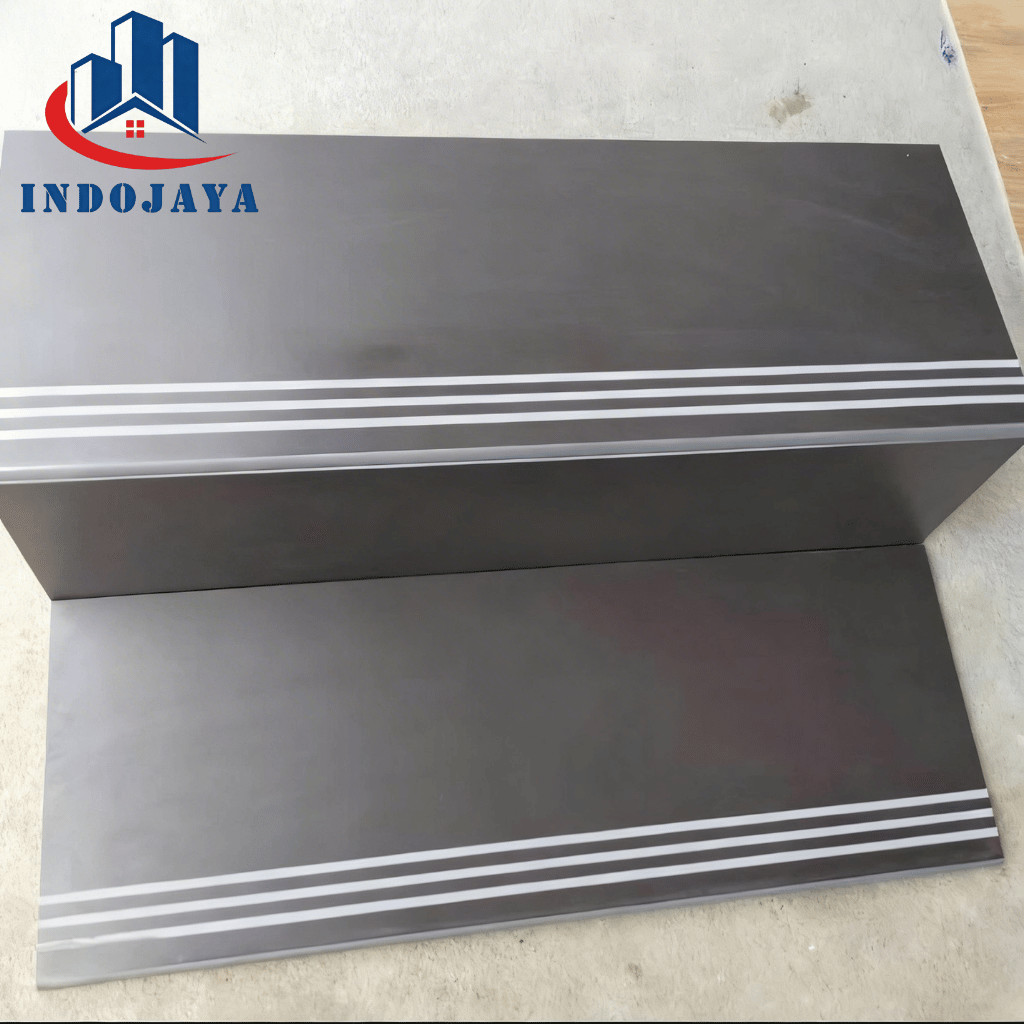 Tangga Granit Abu 30x80 30x120 Matte Kasar Keramik Granite Custom Ukuran List Plint Stepnosing