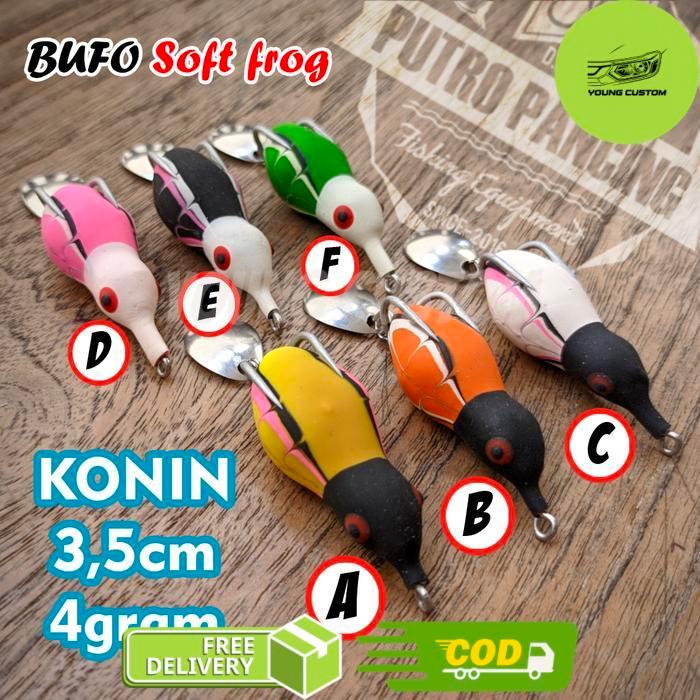 Lure Bufo Konin Softfrog Soft Frog 3,5cm 4gram - D -young
