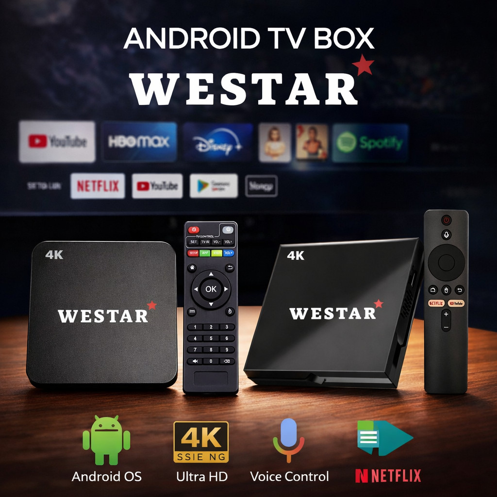STB Android TV BOX WESTAR 4K Smart TV BOX Android Media Player
