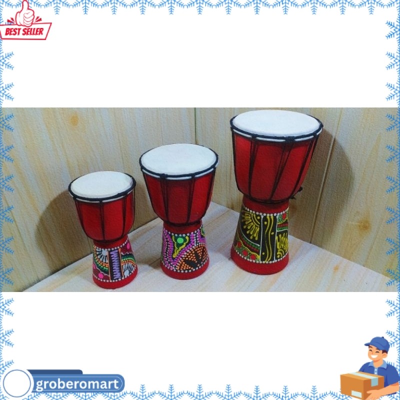 READY kendang Djembe ,Gendang jimbe ,kendang anak anak alat musik GRB
