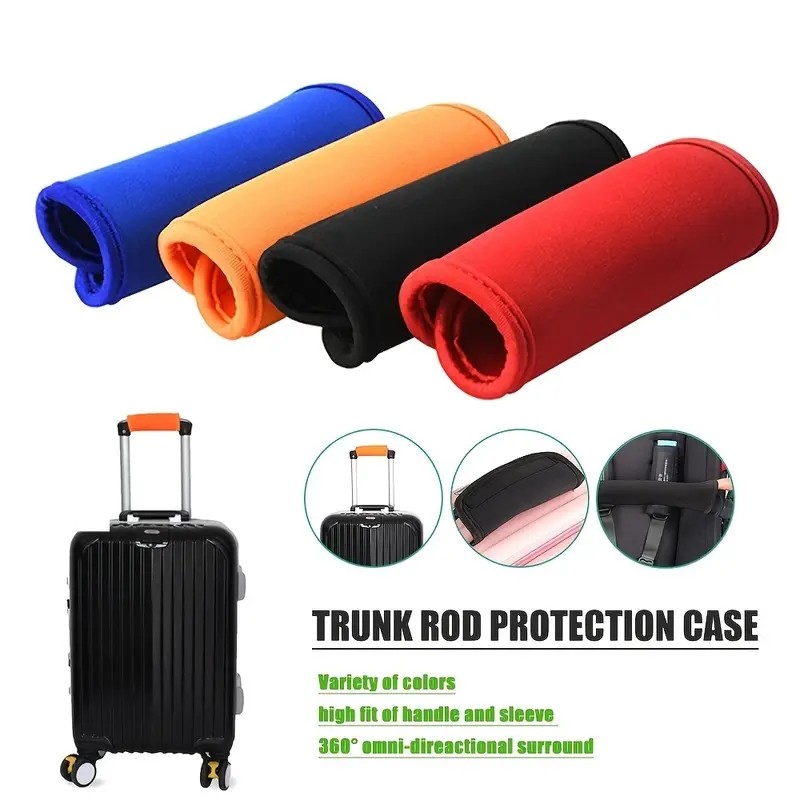 Pembungkus Pegangan Koper Neoprene yang Nyaman, Penanda Pegangan Tas Koper, Pegangan Kereta Dorong, 