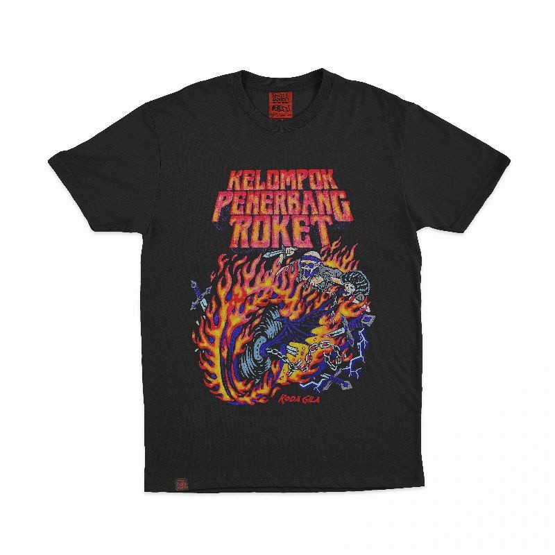 (COD) Tshirt Kelompok Penerbang Roket - Roda Gila