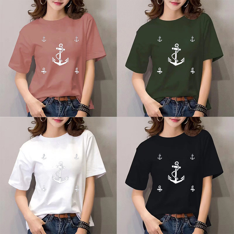 tshirt for woman Nautical Anchor Navy T-Shirt