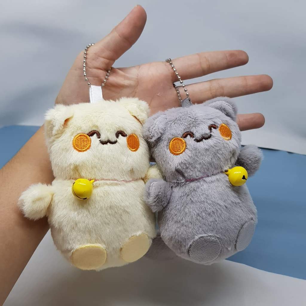 Kiara Gantungan Kunci Boneka kucing Bell yang menggemaskan, boneka Bell yang lucu, gantungan kunci k