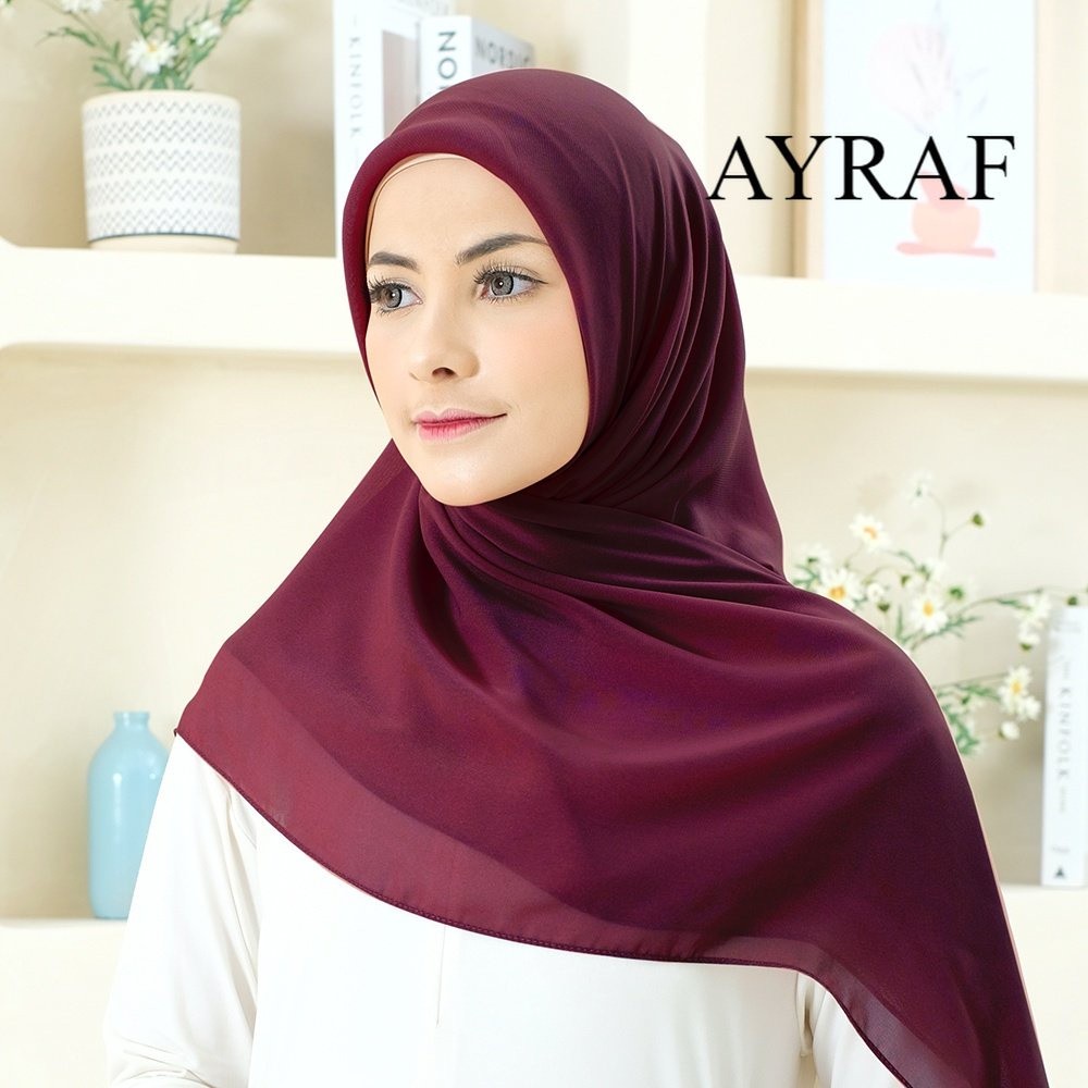 hijab segiempat paris premium anti letoy jahit tepi size 115x115 by almahira by armour by arsya/jilb