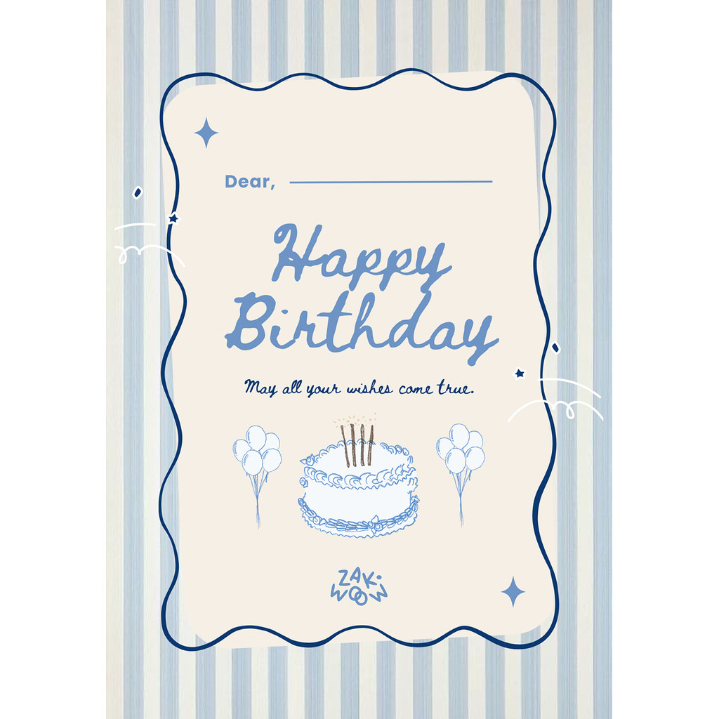 Zakwoowstyle Zakwoow's Greeting Card | Kartu Ucapan Lucu