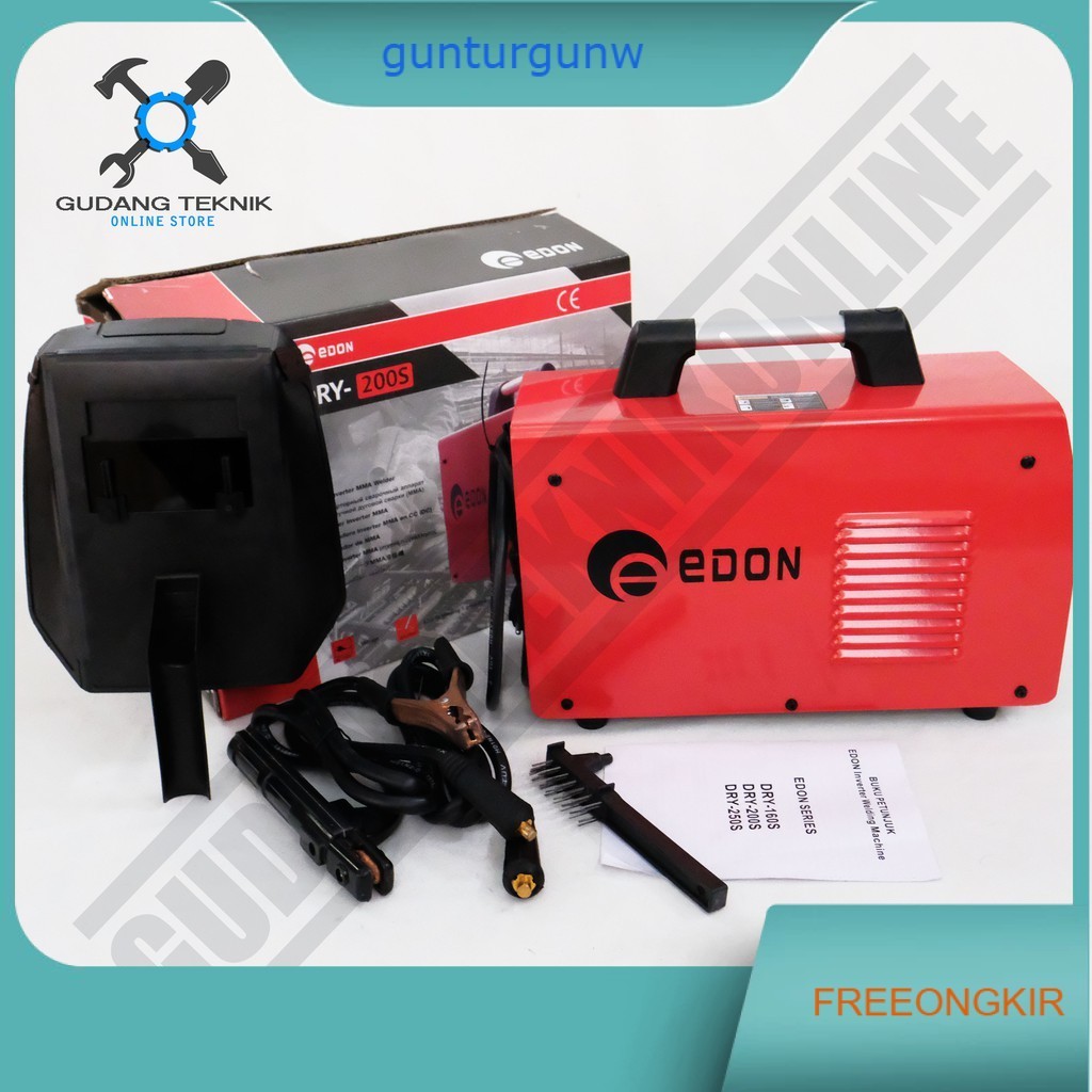 Mesin Las Listrik Inverter EDON DRY200S / Travo  Las Inverter Trafo Las EDON DRY 200S