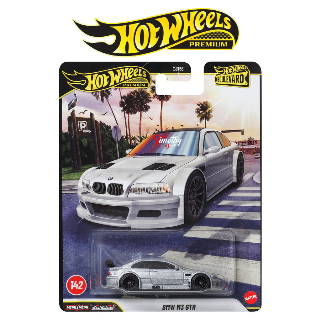 Hot Wheels Premium Boulevard BMW M3 GTR Silver Mobil Balap