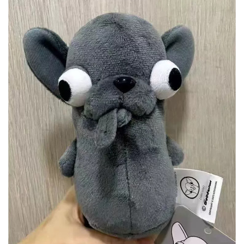 Stuffed Animals Chihuahua Plush Toy Keychain Pent Puppy Pet Stuffed Chihuahua Doll Kawaii Realistic 