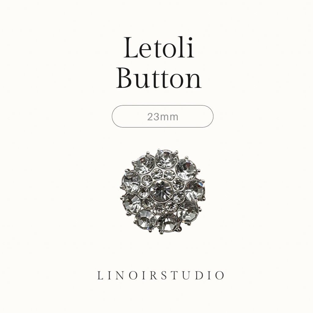 LINOIR Letoli Button Kancing Besar Aksesoris Pakaian Mewah Premium 23mm