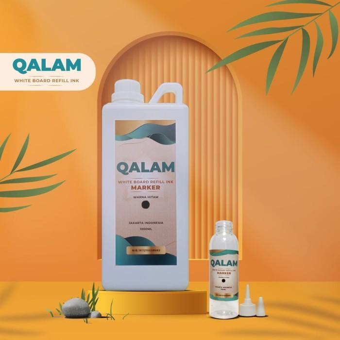 PROMO  Tinta Spidol Whiteboard Qalam 1 liter warna hitam Refill Tinta