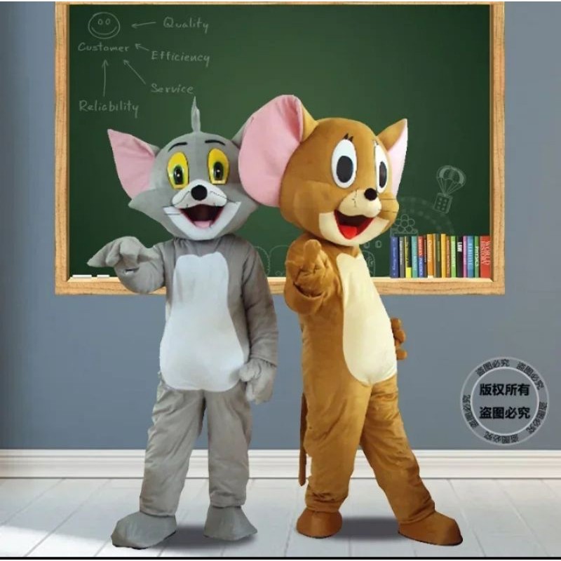 kostum badut karakter tom&jery