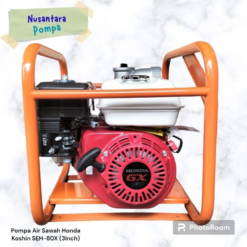 MESIN POMPA IRIGASI 3IN WATERPUMP WATER PUMP ALKON SAWAH SUNGAI Mesin Pompa Air Sawah Honda Koshin S