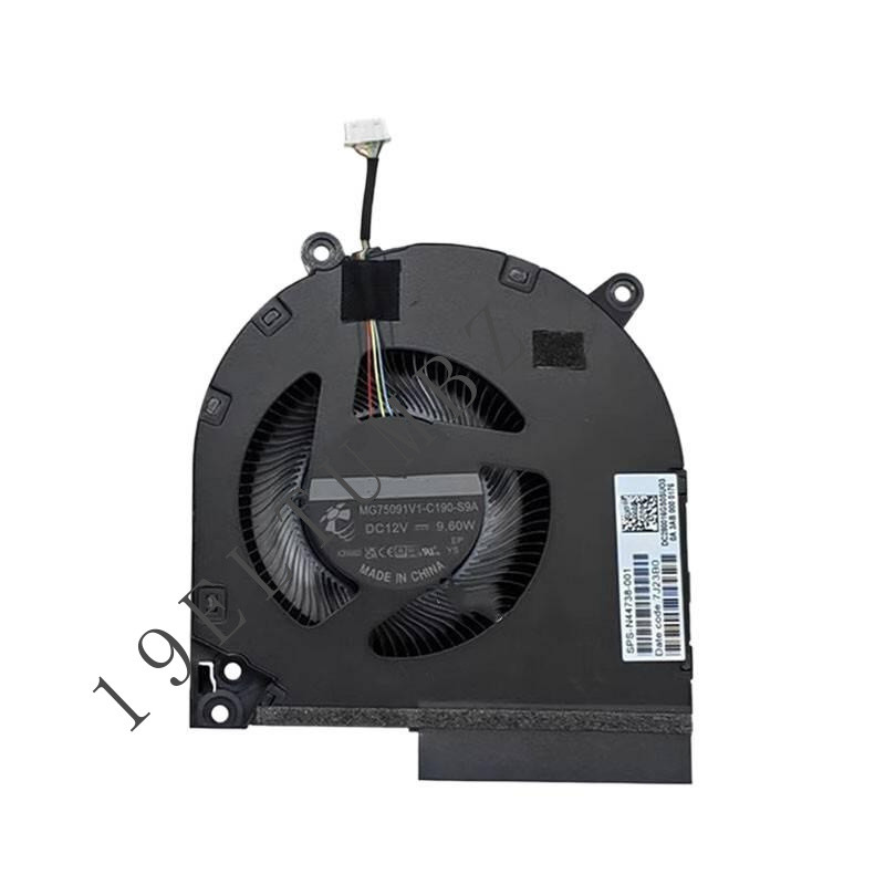 CPU FAN For HP OMEN 16-WD0000 N44738-001 MG75091V1-C190-S9A DC12V 9.6W PLA
