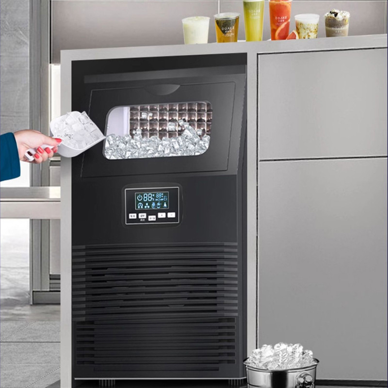 PBOBP Commercial Ice Machine 220V Ice Maker Making Machine Electric Stainless Steel Square Ice Maker