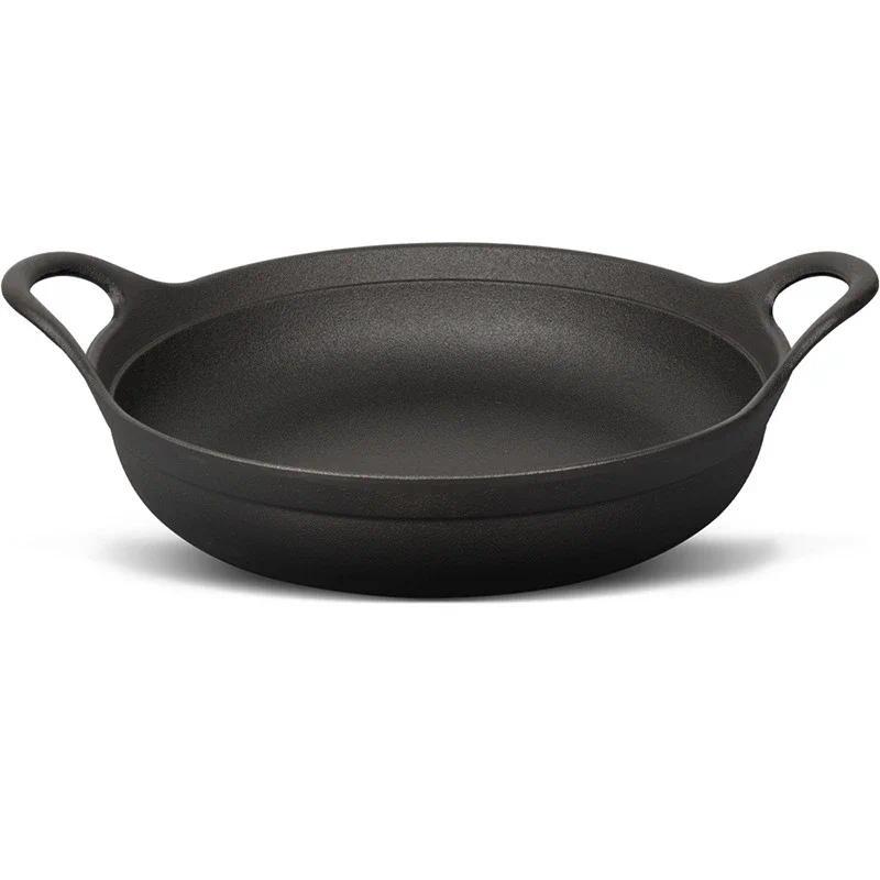 Cast iron pot Uncoated Nonstick surface Pig iron wok Cast iron cooke Wok pan Frying pan Japanese wok