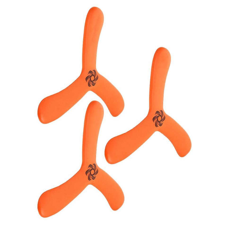 3 Pcs Thickened Durable Boomerang Flying Disc Outdoor Leisure Game Family Beach Park Stable Flight Kids Sports Toy Wood Style