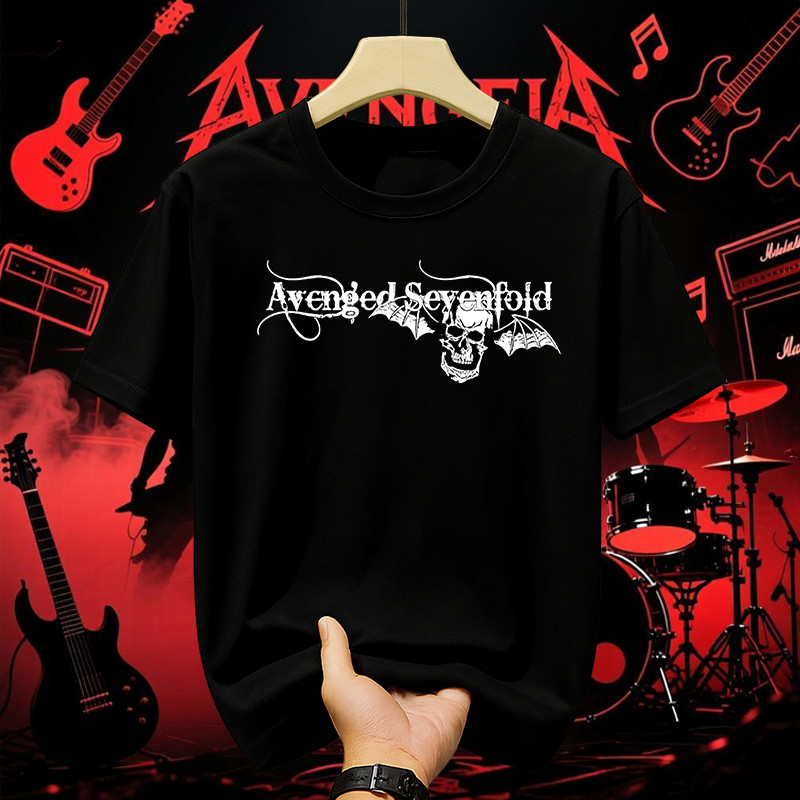 Kaos Avenged Sevenfold Original Pria Wanita – T Shirt Band Metal Rock A7X Unisex Lengan Pendek Premi