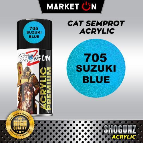Cat Shogun Z Akrilik 705 Suzuki Blue Warna Biru Candytone Glossy Cocok untuk Body Motor Mobil