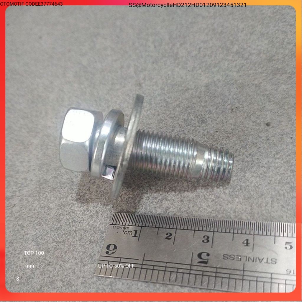 BAUT 17 DERAT ATAS BAUT 17 DERAT BAWAH BAUT 14 UNTUK KONCIAN panjang 3.5 cm Nr