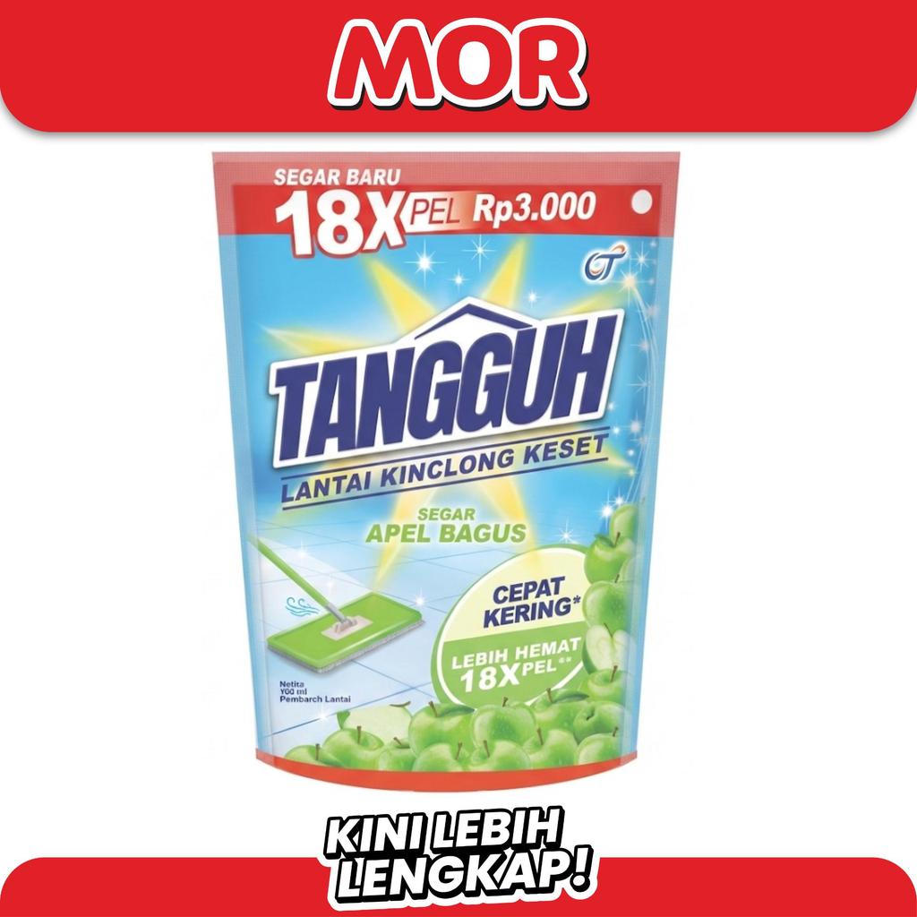 TANGGUH Pembersih Lantai Apel Bagus 180ml - Cairan Pel Lantai Bersih Kilap, Kesat, & Wangi Segar Ala