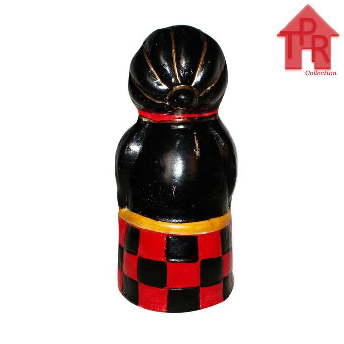 Gerabah Celengan Tanah Liat Piggy Bank Semar Dan Cepot Model Wayang Tradisional Kerajinan Unik - Sem