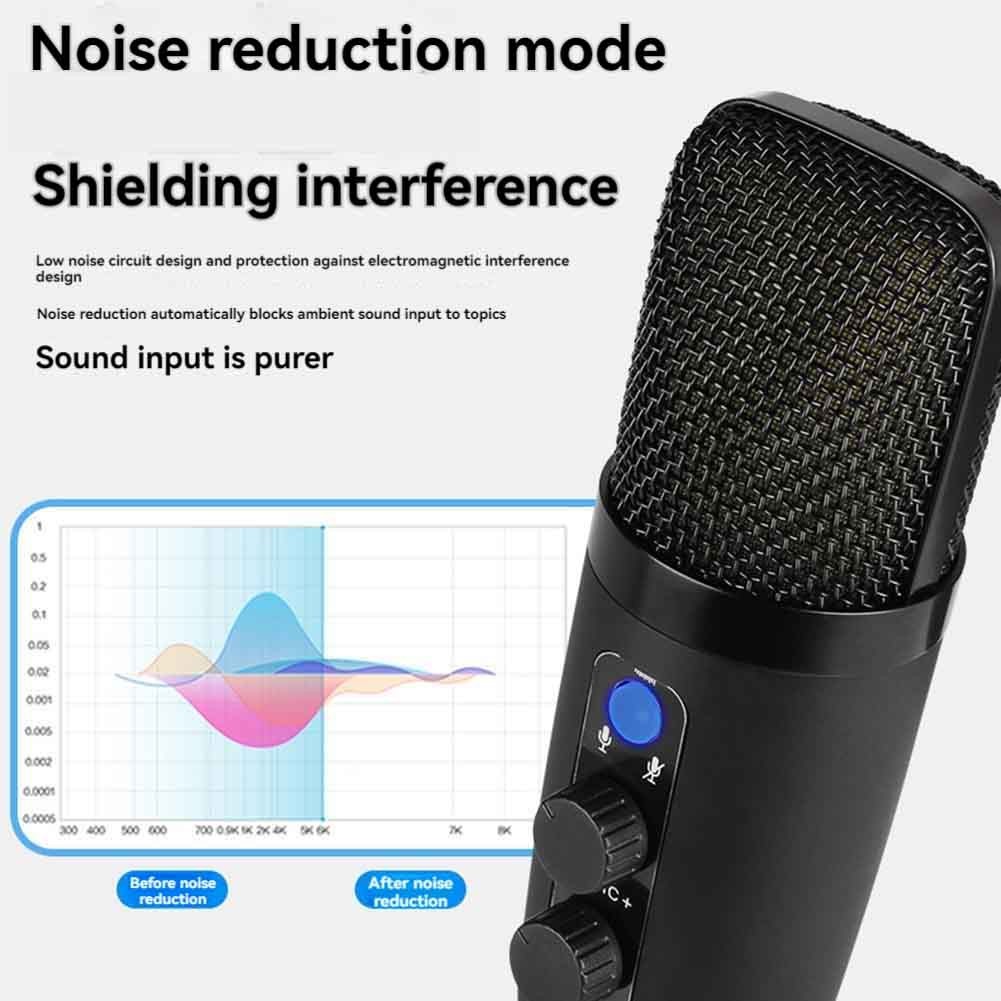 ClassicUSB Microphone Condenser Gaming Mic For PC With Brilliant RGB Lighting