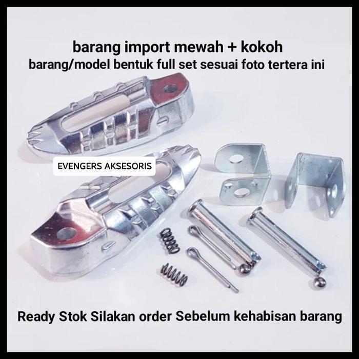 FOOTSTEP BESI/STEP INJAKAN KAKI BELAKANG MOTOR MIO SPORTY/MIO SOUL