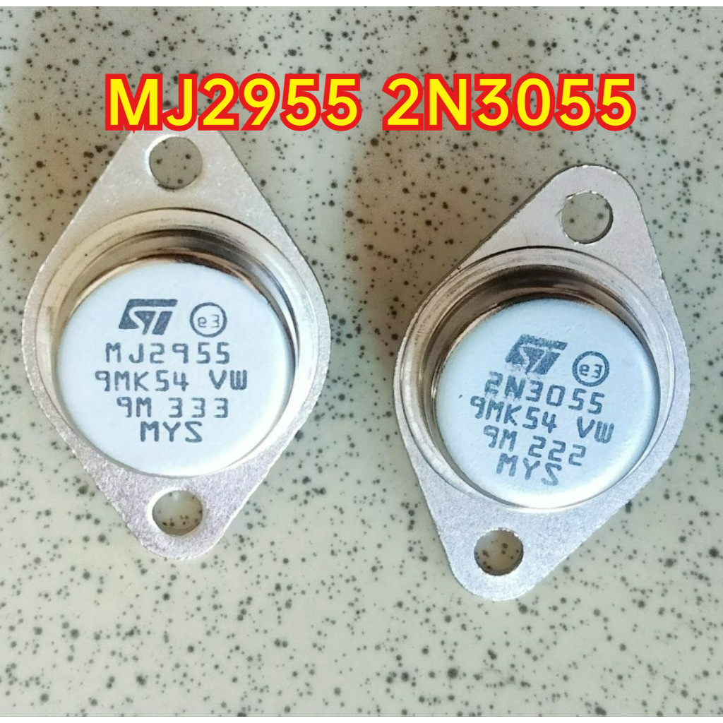 TR Transistor Satu Set MJ2955 2N3055 ST MYS Jengkol Jengkolan