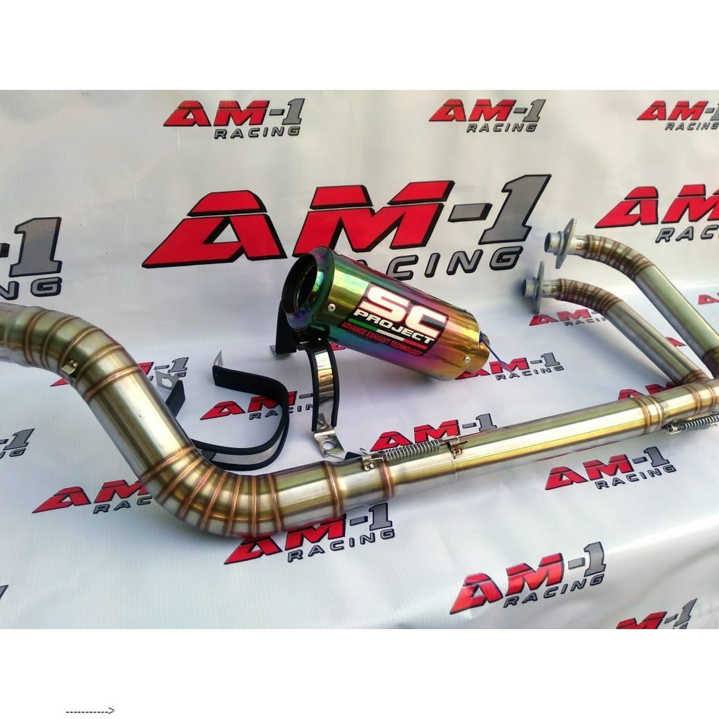 Knalpot Racing Sc Project Pelangi/Yamaha R25 R 25 Mt25 Mt 25