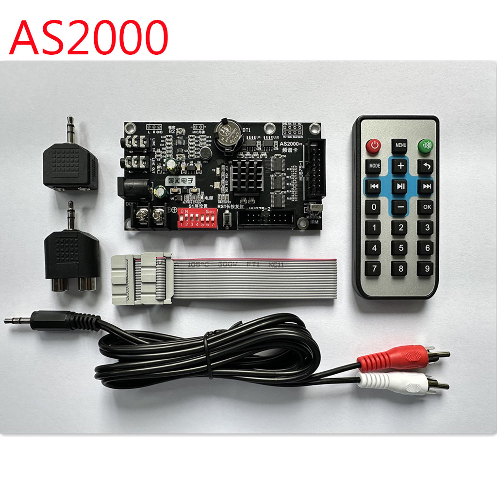 RGB fullcolor P3P4P5P25 dot matrix LED music spectrum auo rhythm light control card